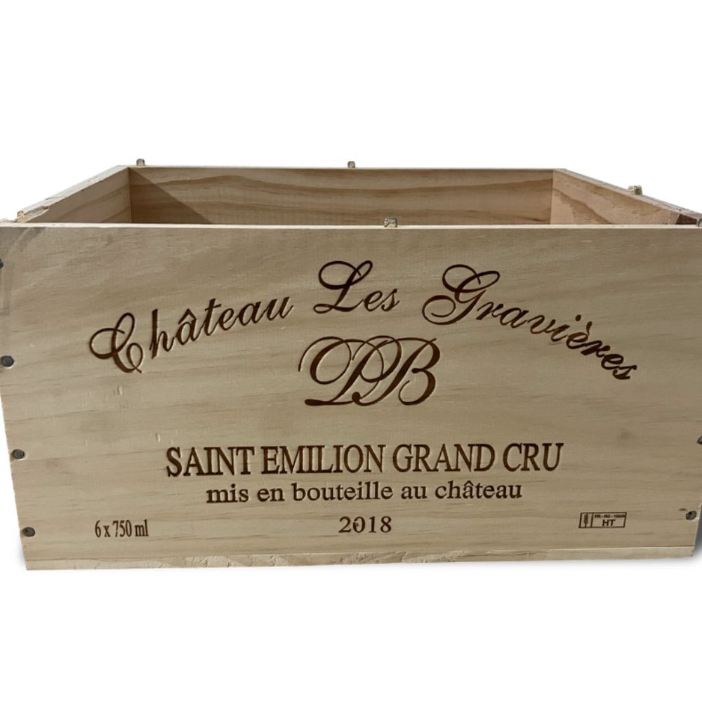Wood wine crate, wood crate, wooden wine crate